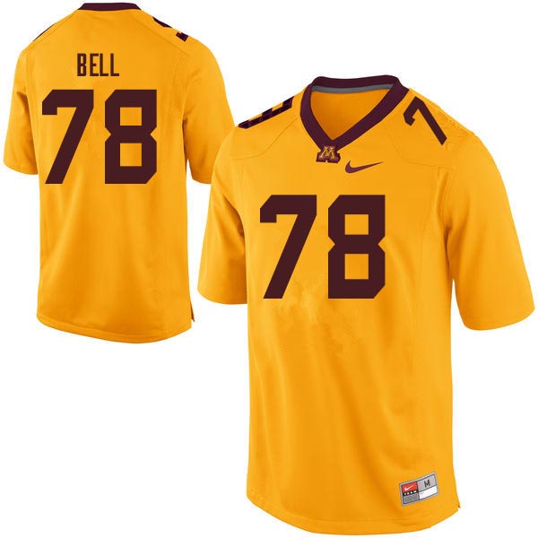 Men #78 Bobby Bell Minnesota Golden Gophers College Football Jerseys Sale-Gold